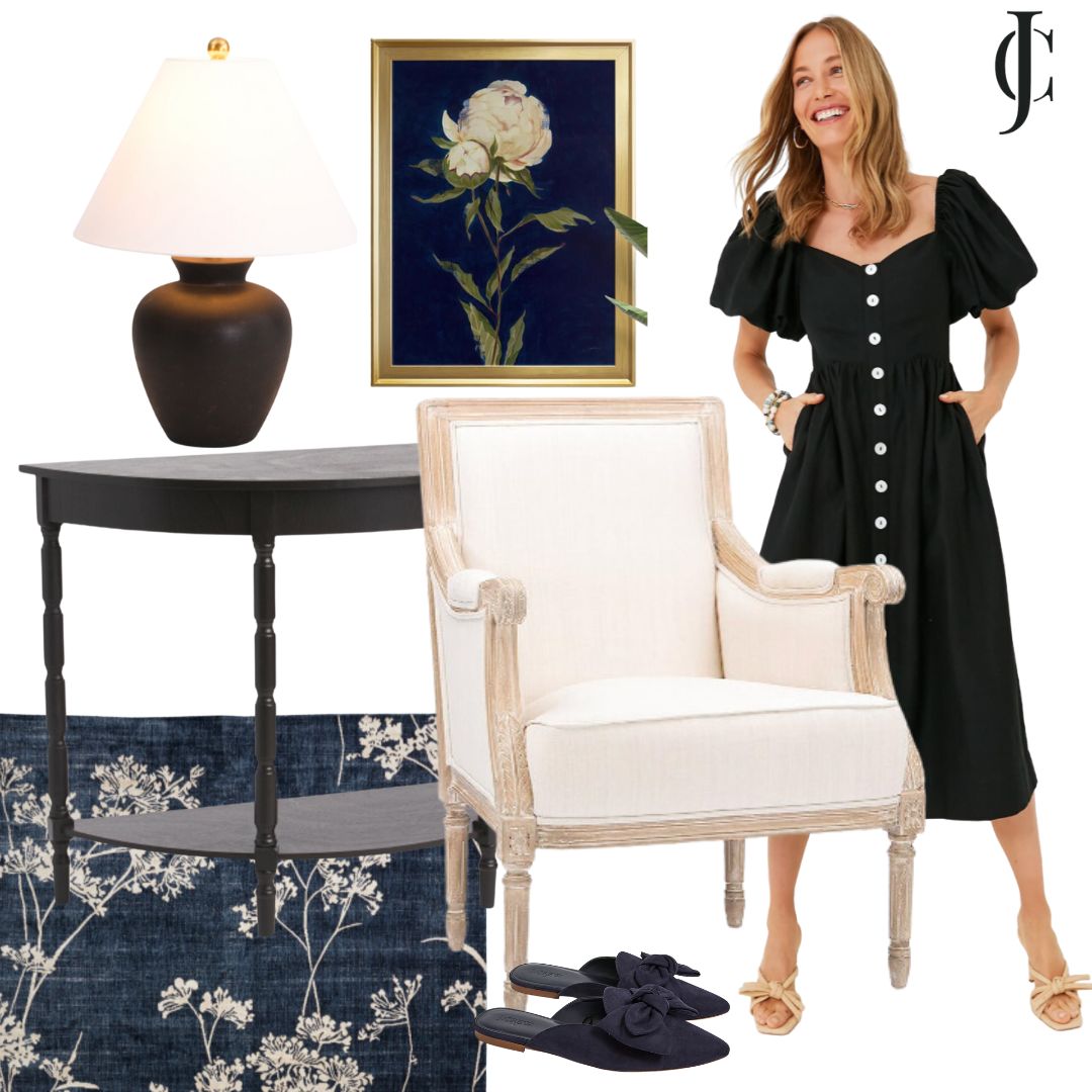 Black and Navy Finds | Classic Home Decor | Timeless Home Decor in Navy Blue and Black