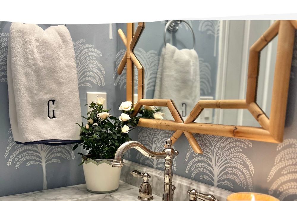 How to Hang Wallpaper With Paste | Our Powder Bathroom Renovation
