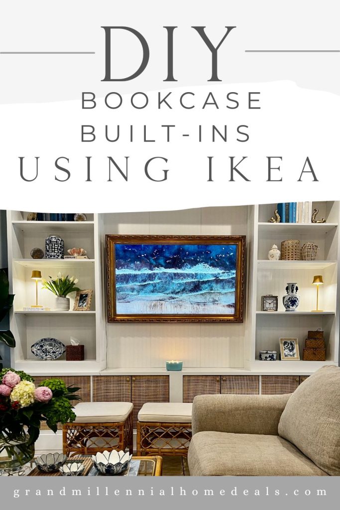 DIY built in bookcases ikea