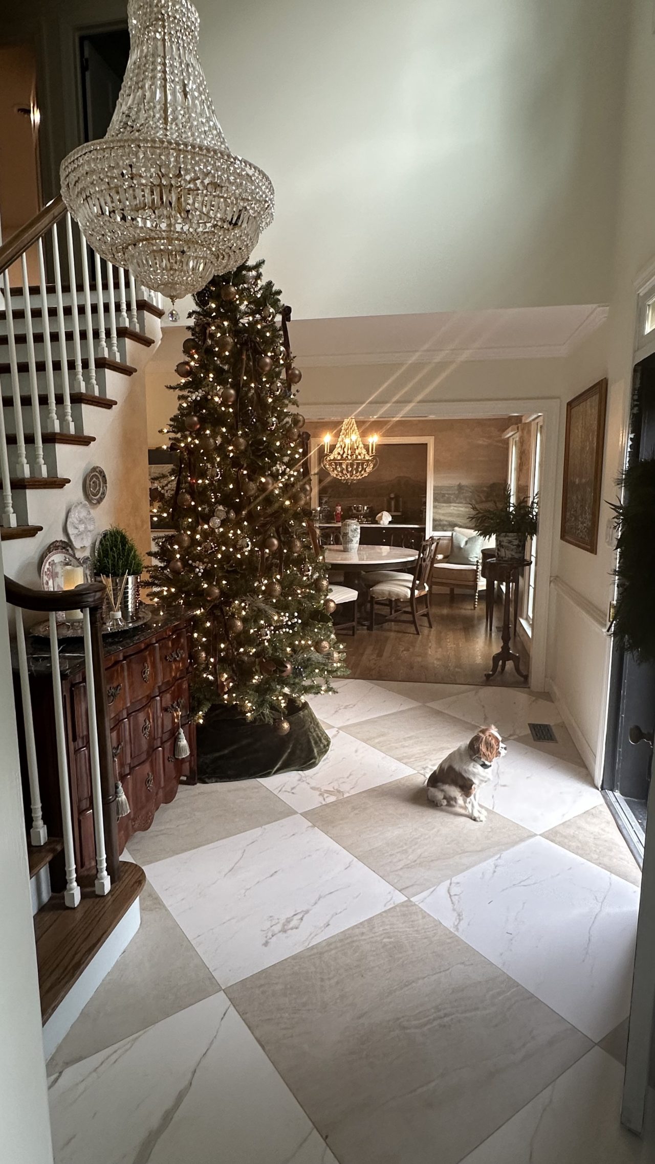 Holiday Decorating with Wayfair: My Foyer Tree + A Warm Seasonal Vignette
