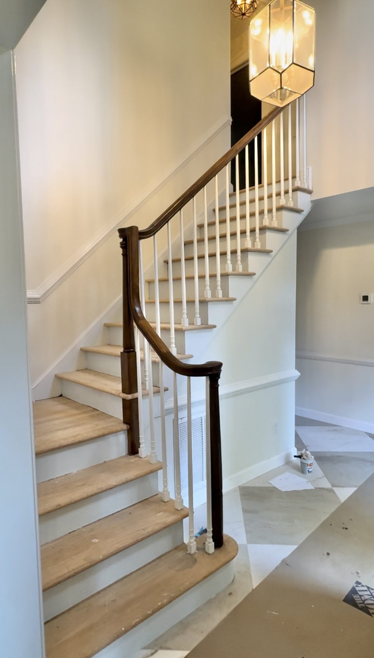 Paint Colors In Our Home… So Far {White Wall and Trim with Pops of Blue)