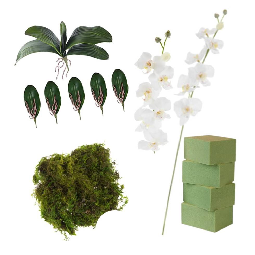 Fool Proof DIY Faux Orchid Arrangement