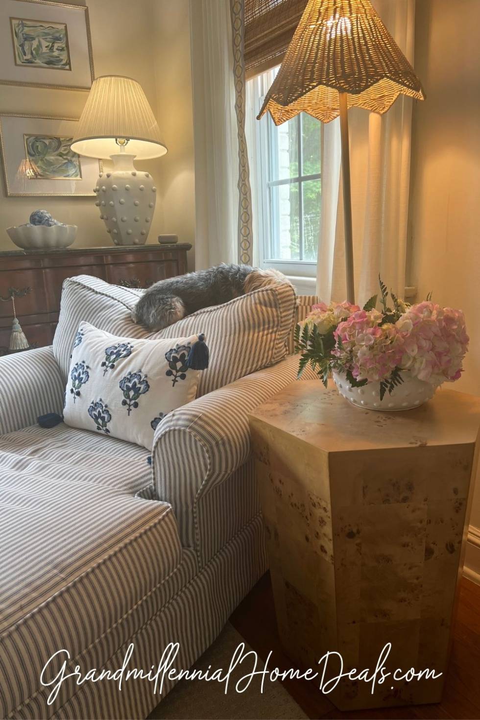 My New Burled Wood End Table | Grandmillennial Style | Affordable Decor