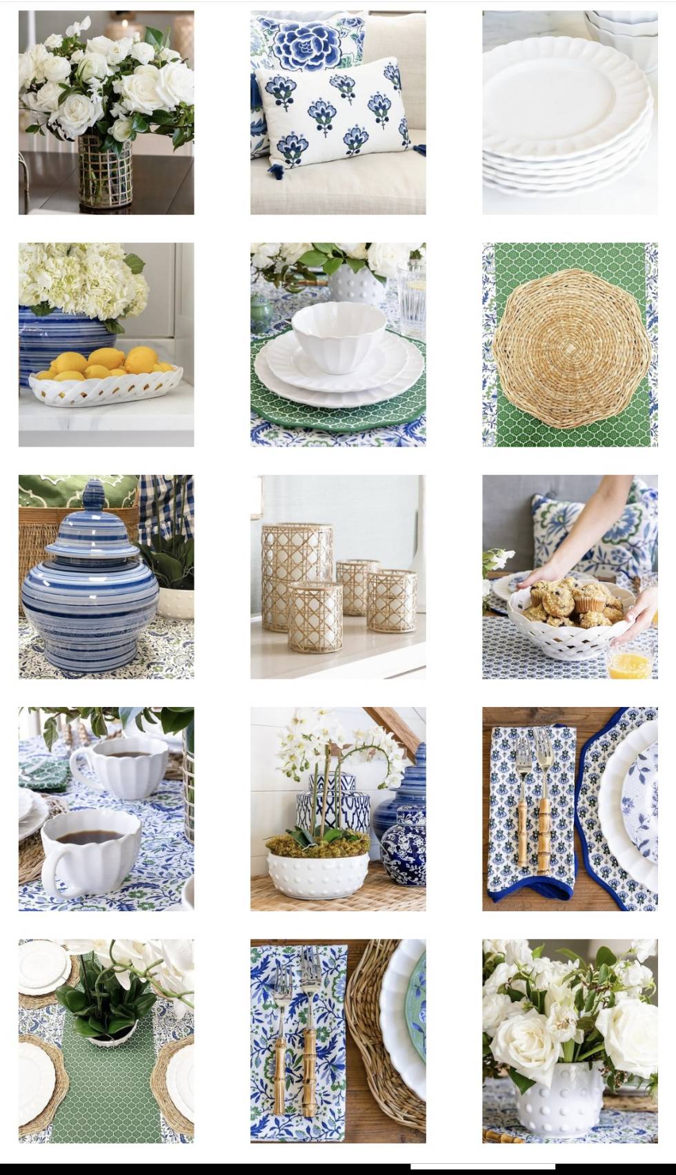 New Southern Living Collection Tablescapes Coastal Grandmillennial Rattan Scalloped Plates
