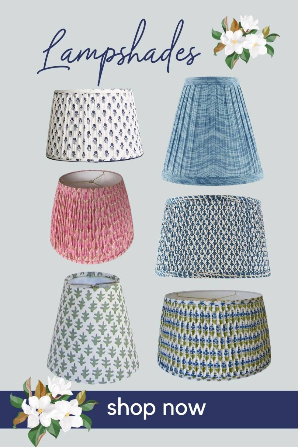 Pleated Lampshades | Sconce Lampshades | Chandelier Shades
